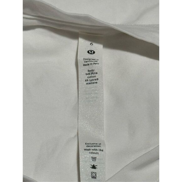 Lululemon white top 6 - Picture 6 of 7